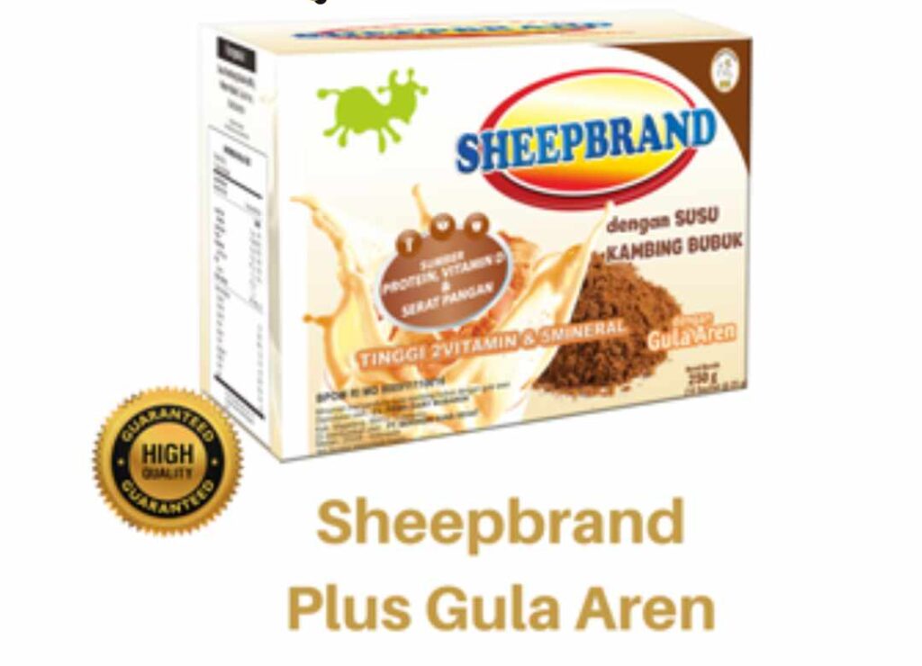 Distributor Susu Kambing Etawa Bubuk Sheepbrand Plus Gula Aren
